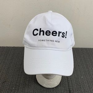 Cheers! Something New Baseball Hat Unisex Adjustable White Black Strapback Cap
